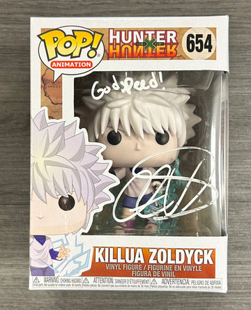 Signed Killua Zoldyck Vinyl Funko Pop 654 - Freddy's Box